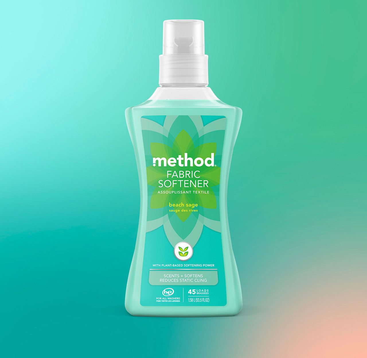 Alternative view of Fabric Softener 45 Loads - Beach Sage, 53.5 Fl Oz