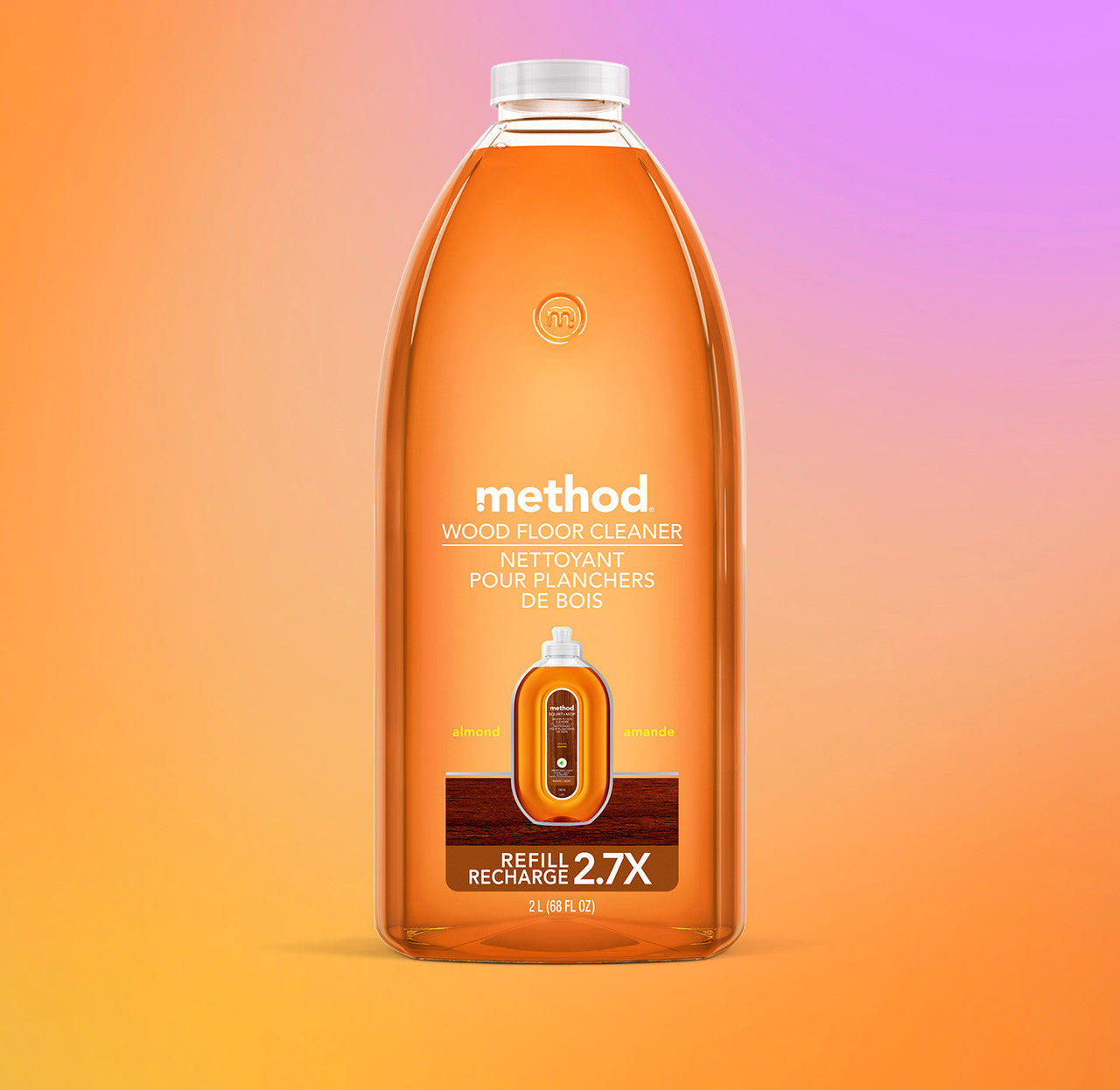 Squirt + Mop Hardwood Floor Cleaner Refill - Almond, 68 Fl Oz - Image 2