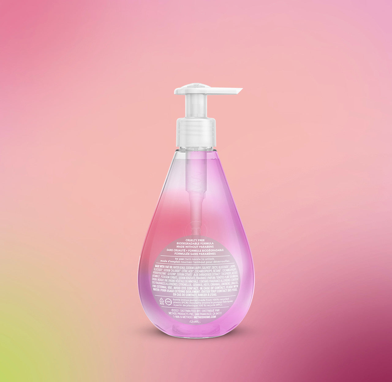 Gel Hand Wash - Rose Water, 12 Fl Oz - Image 3