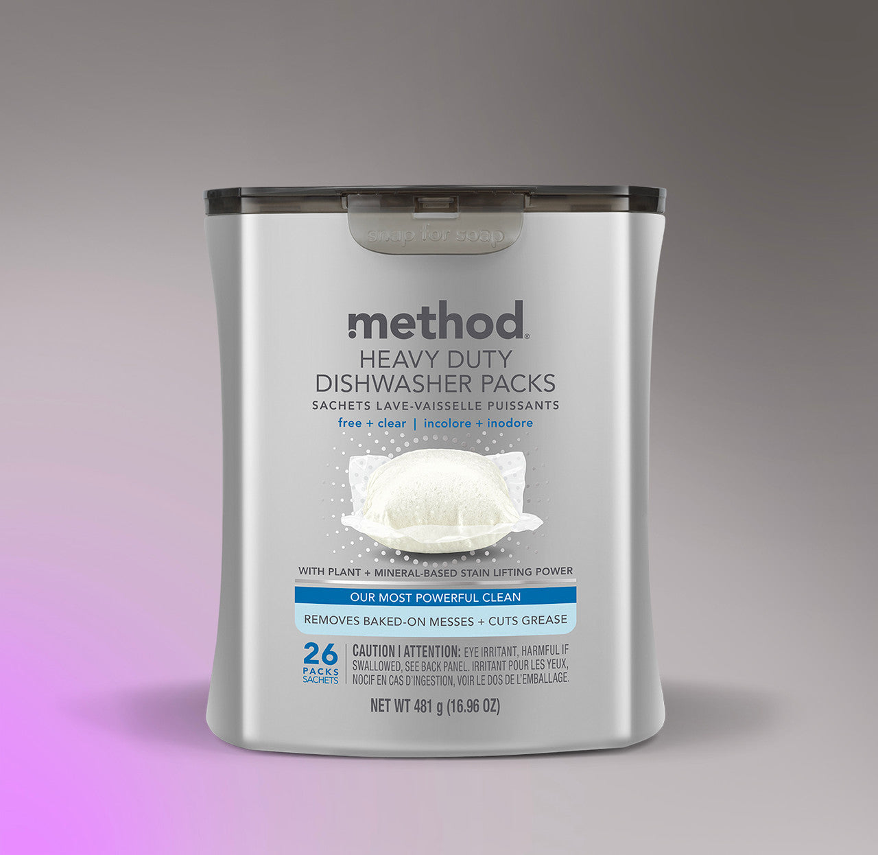 Alternative view of Heavy Duty Dishwasher Packs - Free + Clear, 26 Ct