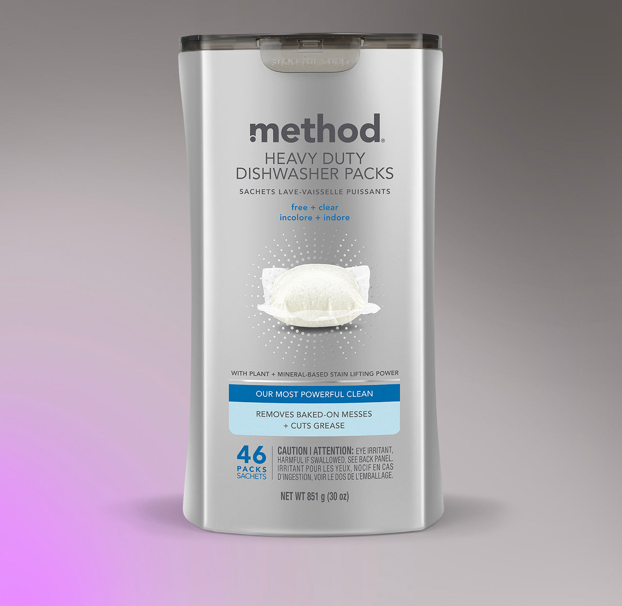 Alternative view of Heavy Duty Dishwasher Packs - Free + Clear, 46 Ct