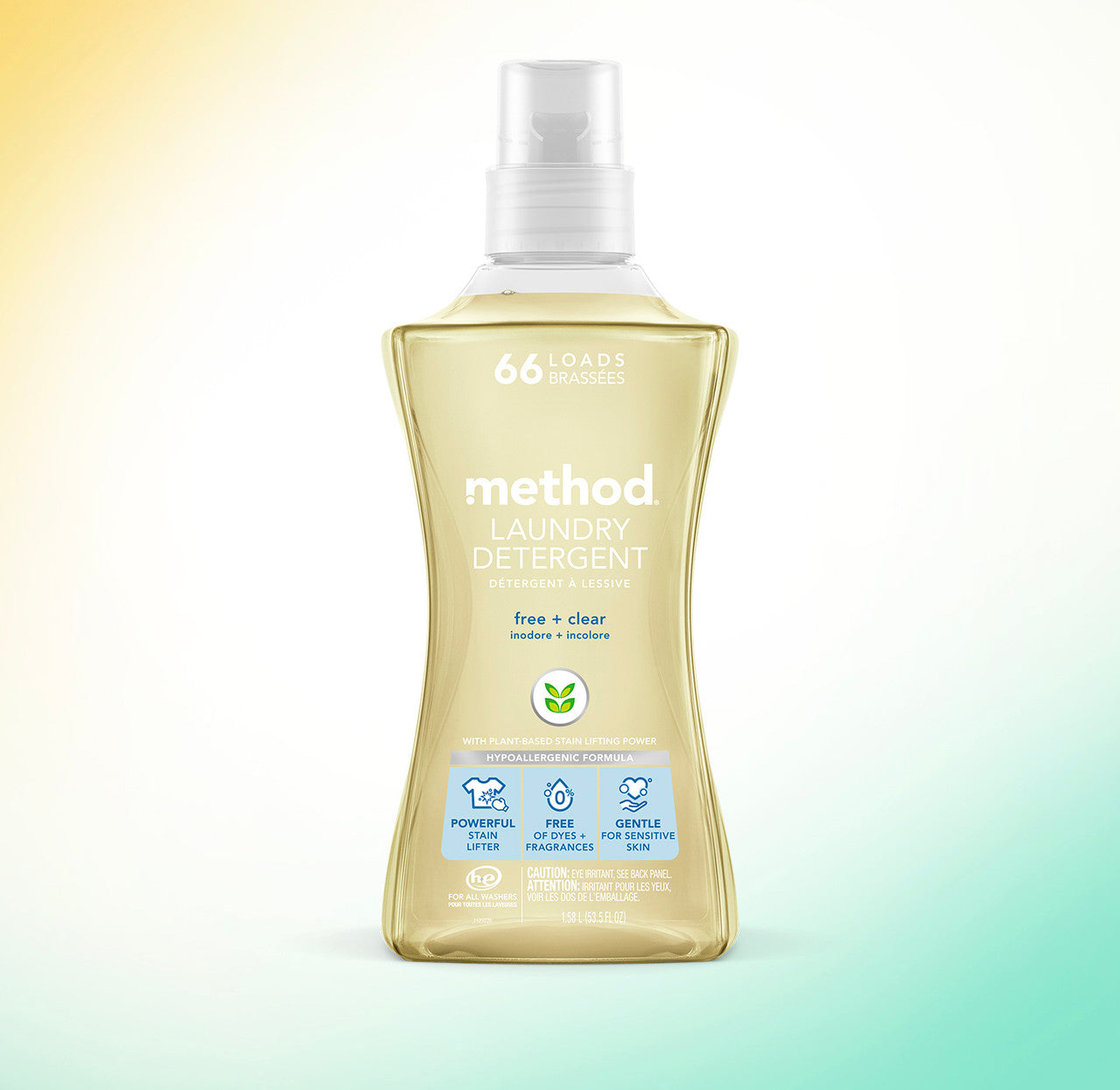 Alternative view of Laundry Detergent - Free + Clear, 53.5 Fl Oz