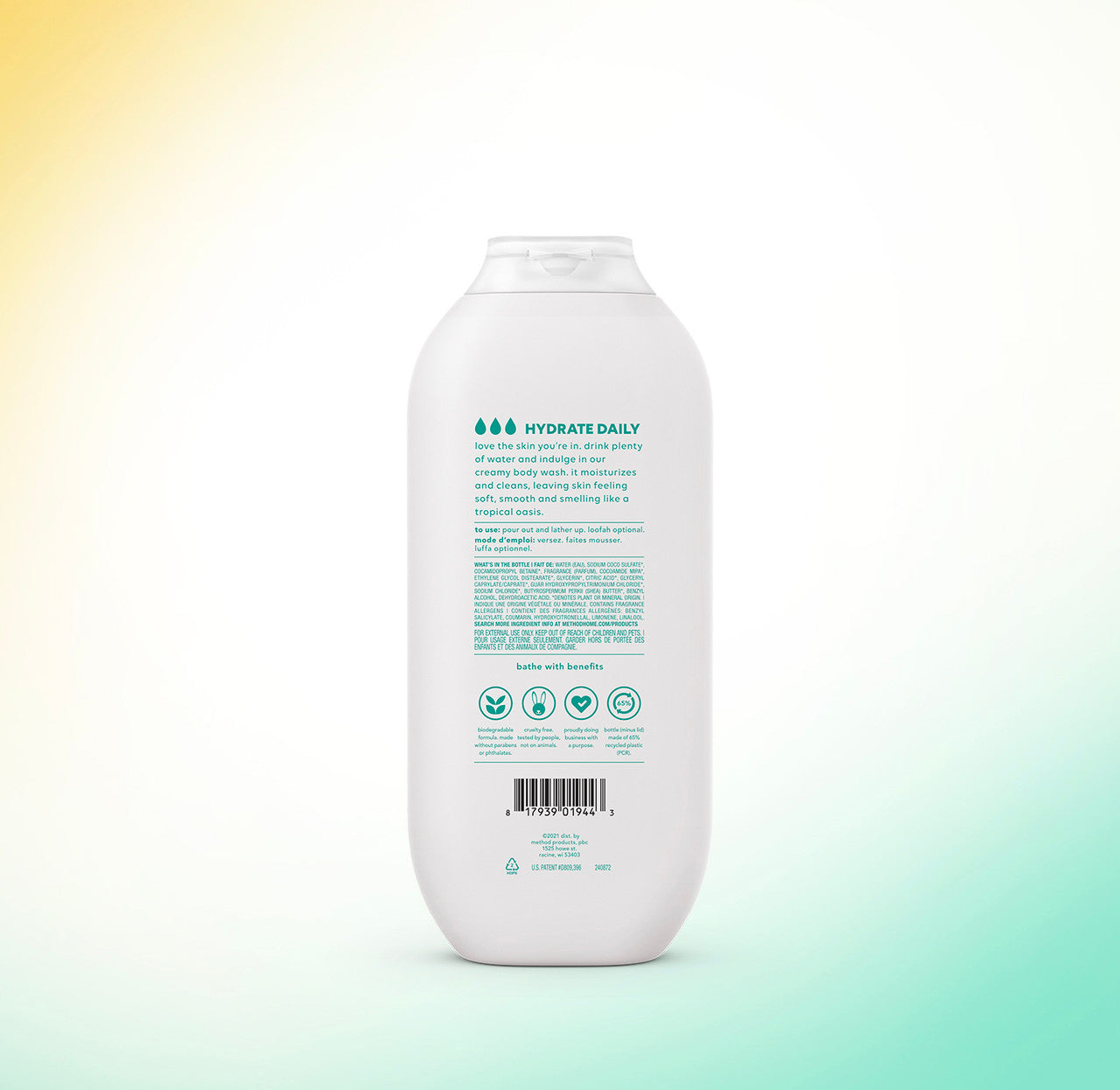 Hydrating Body Wash - Coconut Milk, 18 Fl Oz - Image 3