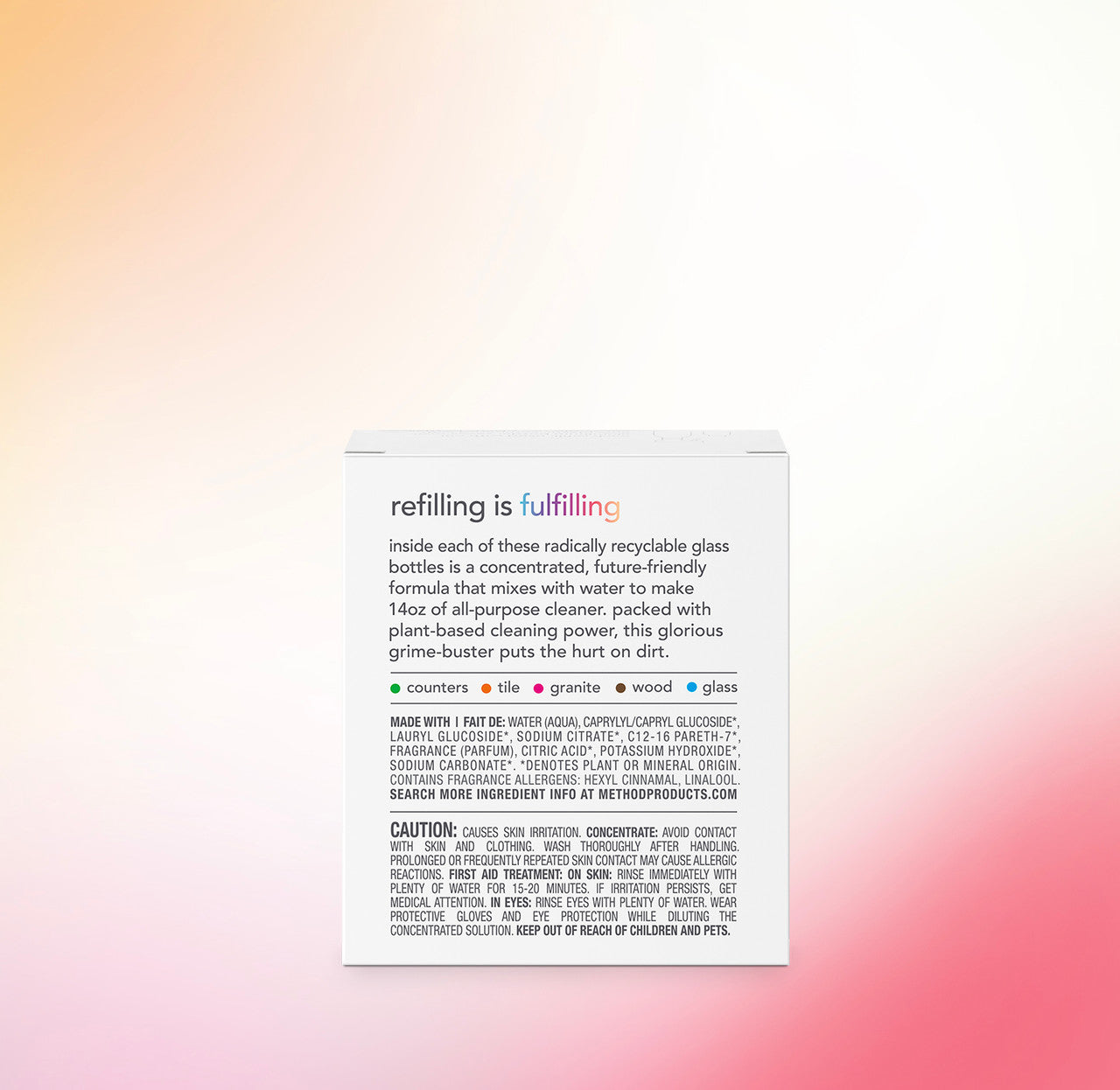 All-Purpose Cleaner: 2-Pack Concentrated Refill - Pink Grapefruit, 2 Fl Oz - Image 3