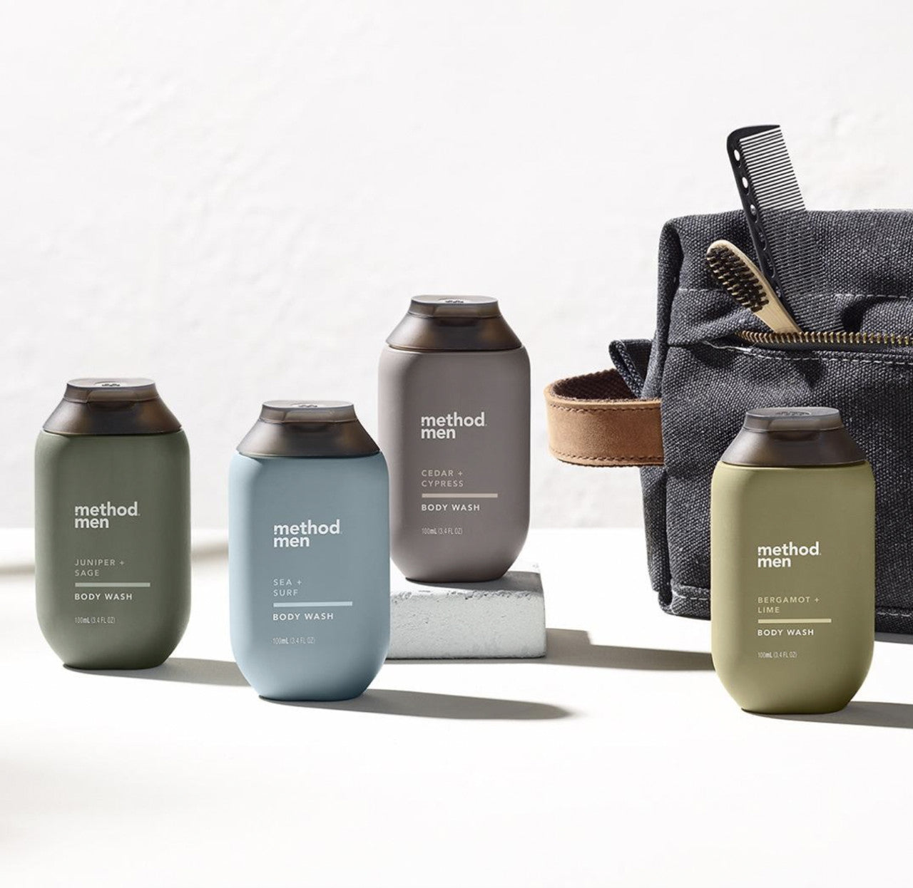 Men Body Wash - Juniper + Sage, 3.4 Fl Oz - Image 4