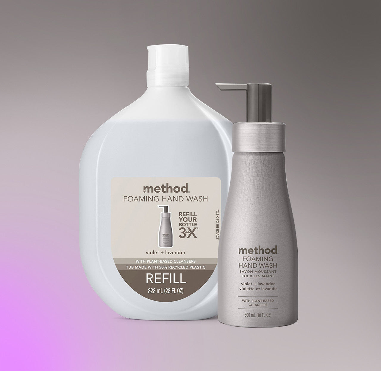 Foaming Hand Wash - Violet + Lavender, 10 Fl Oz - Image 4