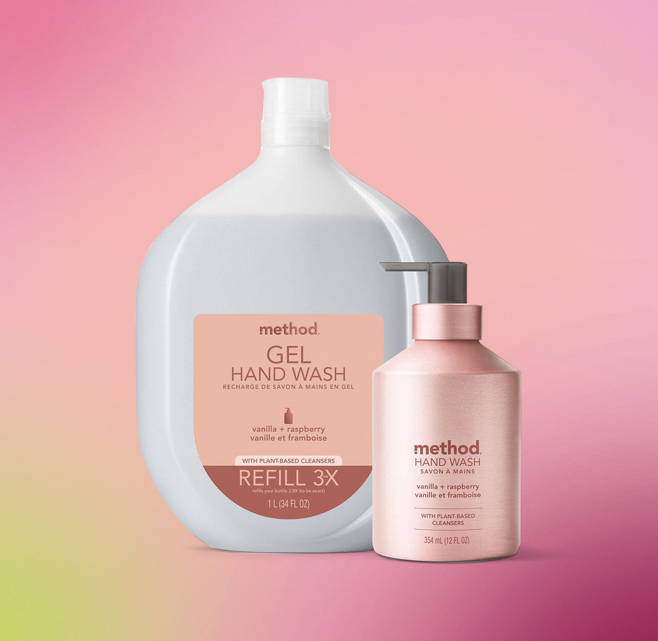 Gel Hand Wash - Vanilla + Raspberry, 12 Fl Oz - Image 4