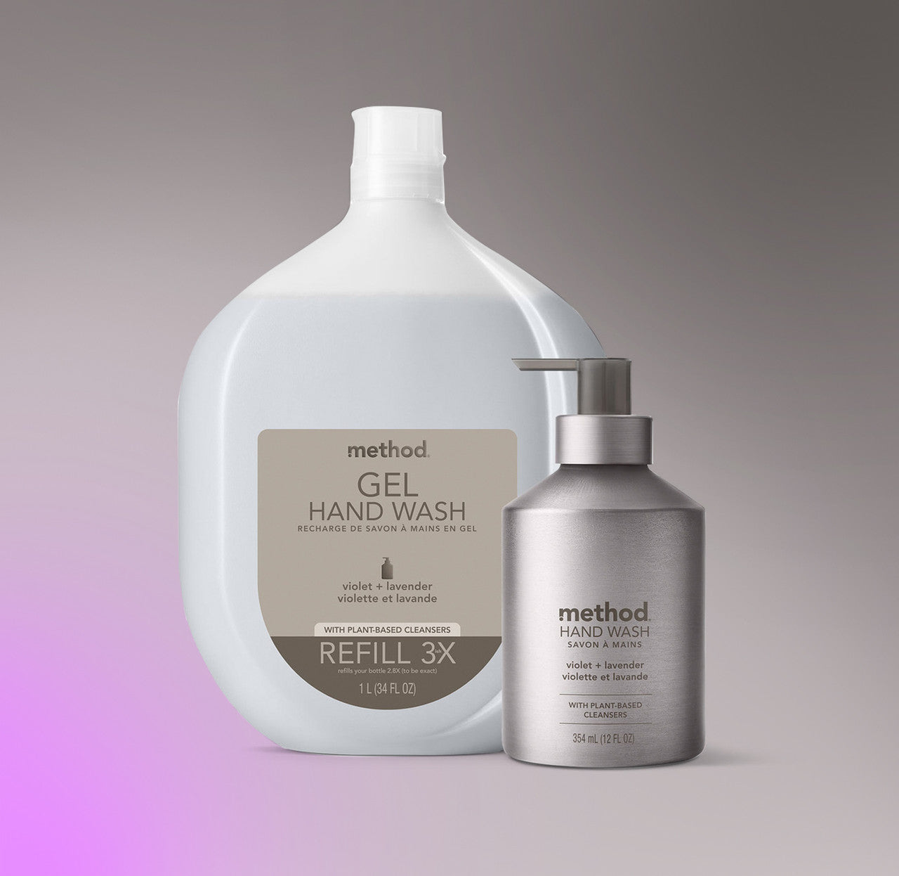 Gel Hand Wash - Violet + Lavender, 12 Fl Oz - Image 4