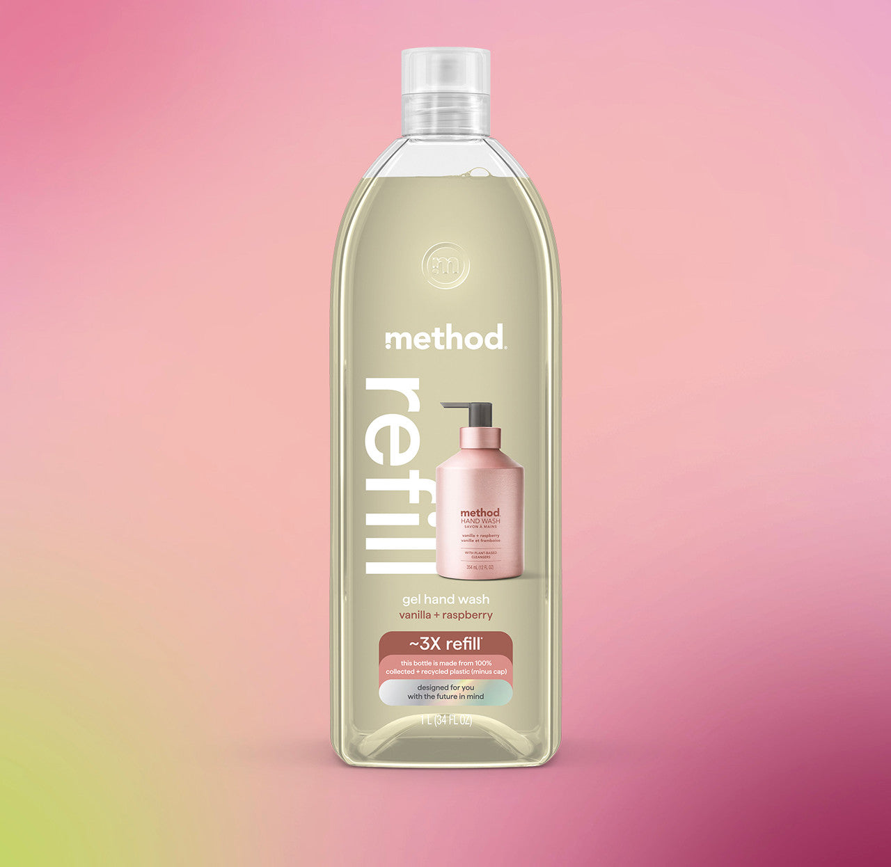 Alternative view of Gel Hand Wash Refill - Vanilla + Raspberry, 34 Fl Oz 1