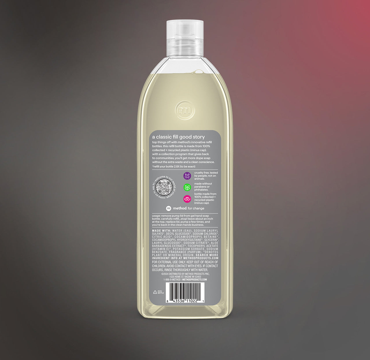 Gel Hand Wash Refill - Vetiver + Amber, 34 Fl Oz 1 - Image 3