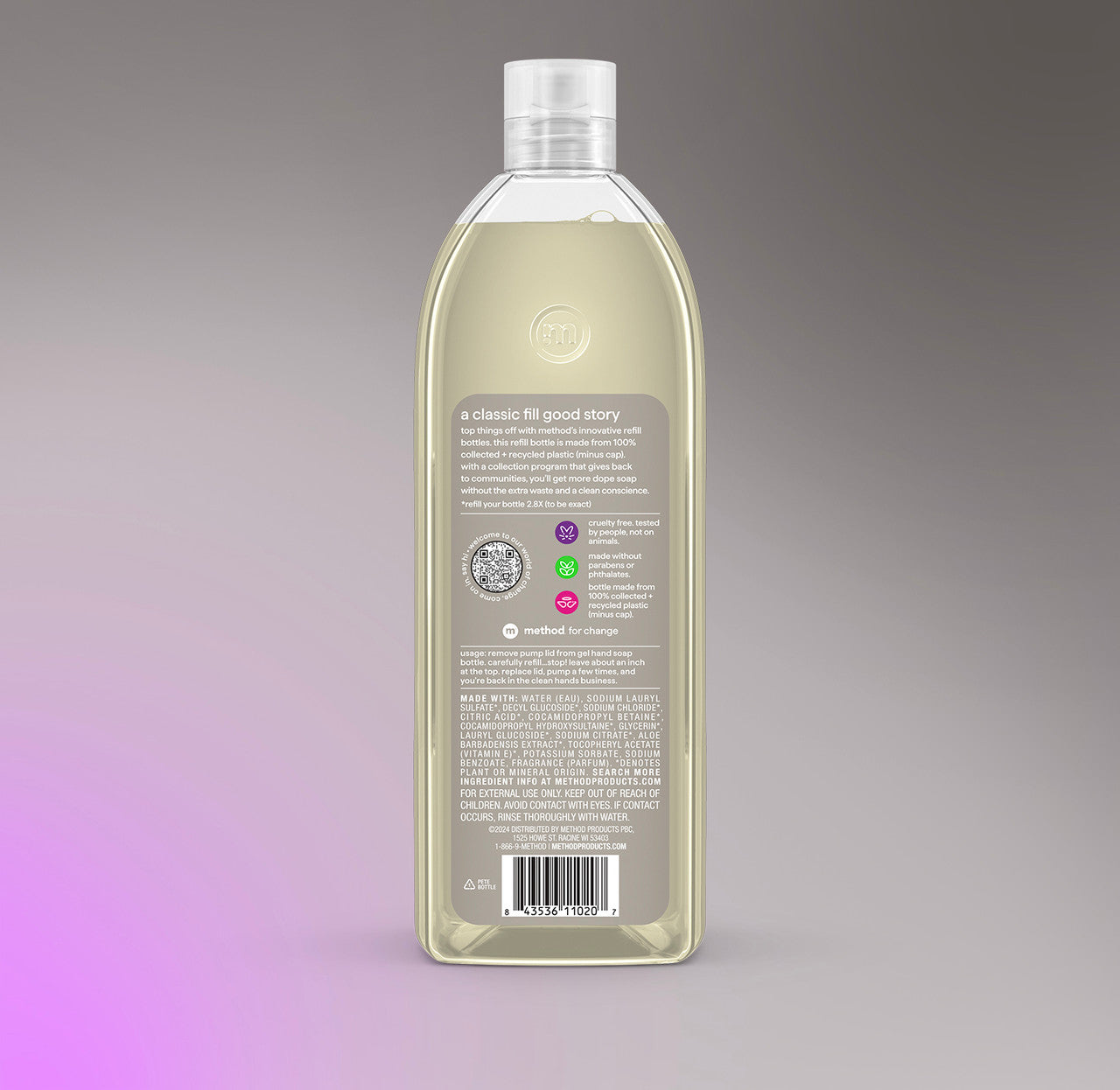 Gel Hand Wash Refill - Violet + Lavender, 34 Fl Oz 1 - Image 3