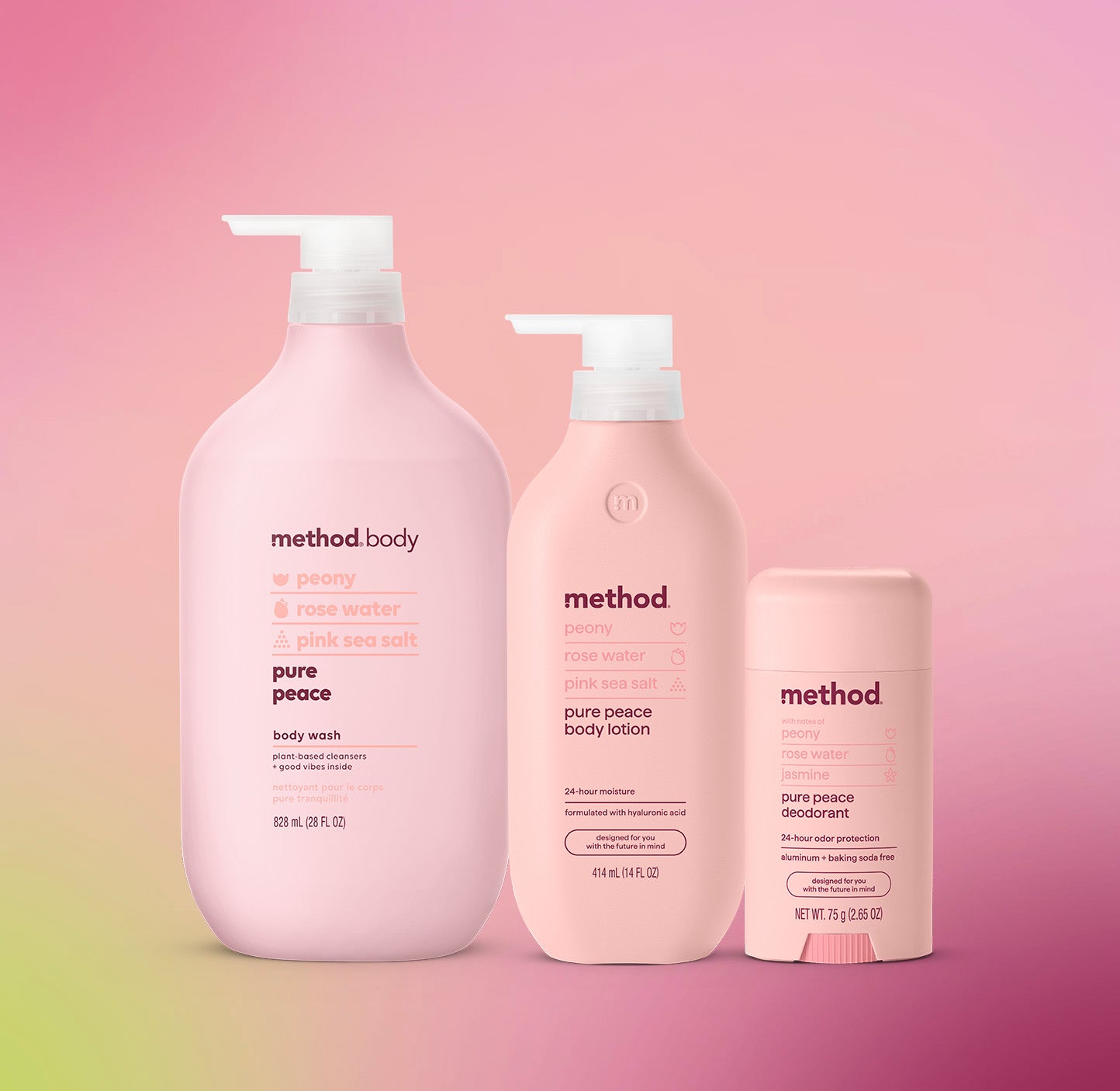 Alternative view of Method Body Bundle, Pure Peace, 44.65 Oz