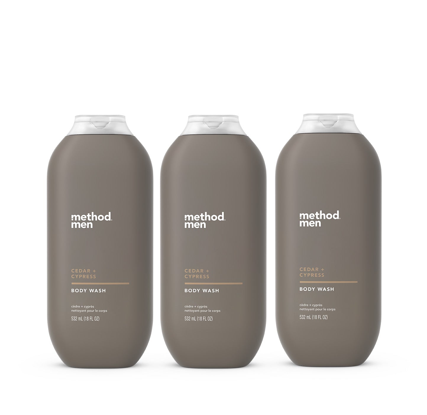 Men Body Wash 3-Count Bundle - Cedar + Cypress