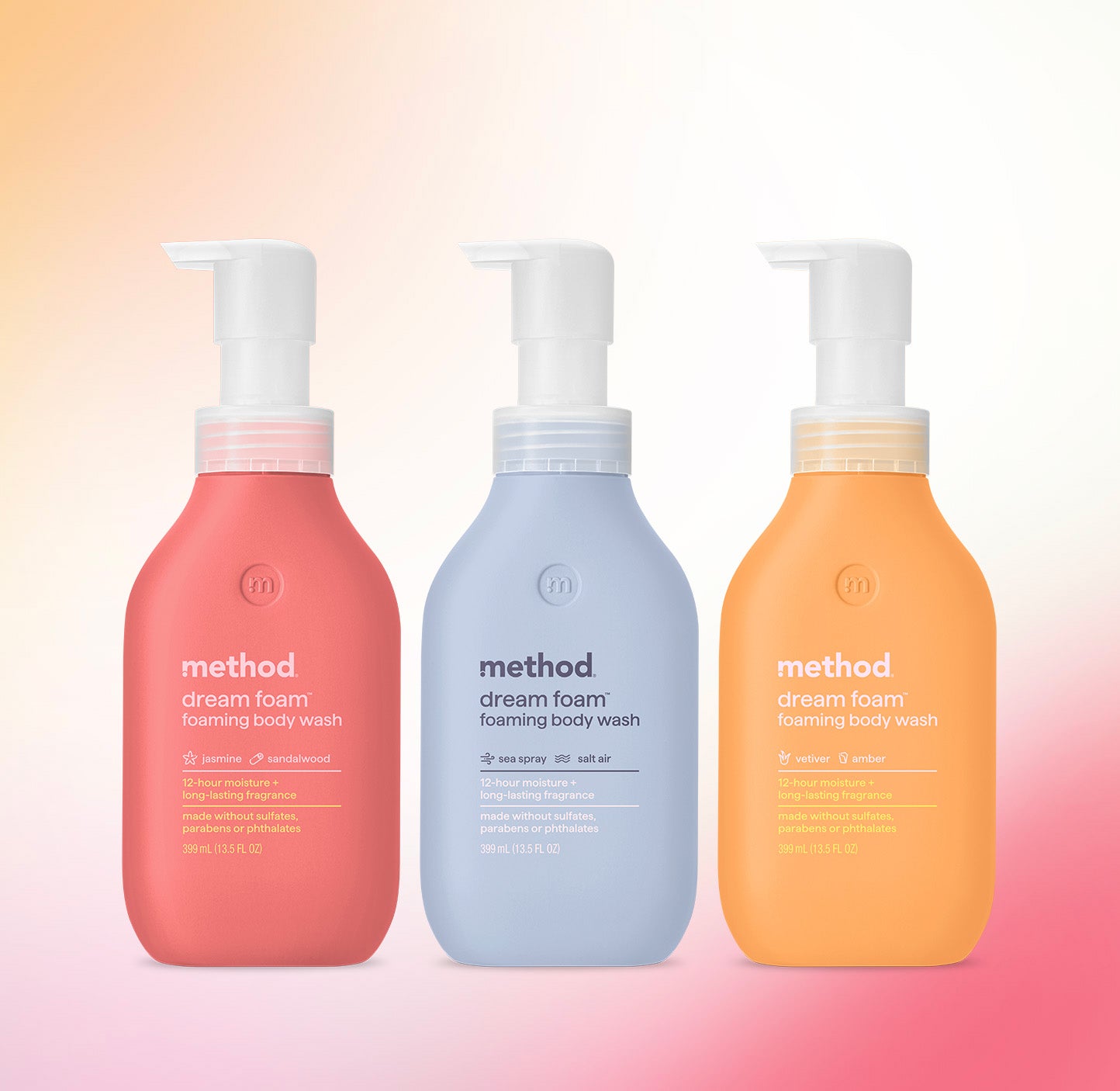 Alternative view of Dream Foam Foaming Body Wash Variety Trio, 40.5 Oz