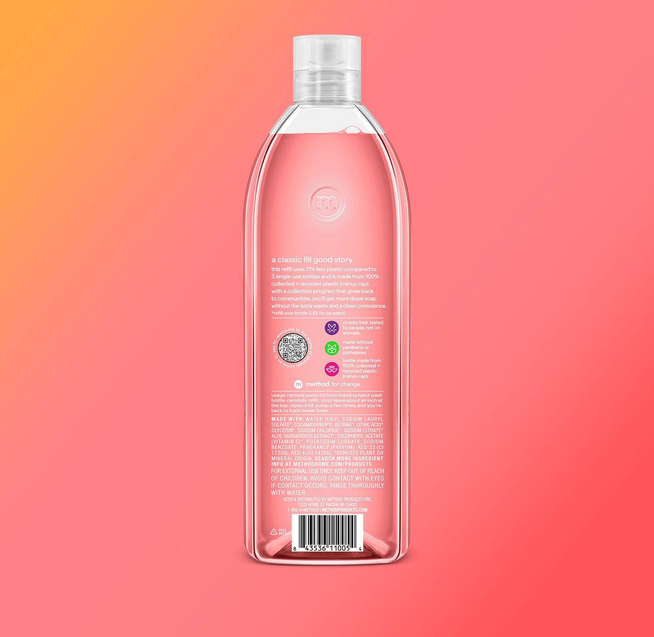 Foaming Hand Wash Refill - Pink Grapefruit, 28 Fl Oz 1 - Image 3