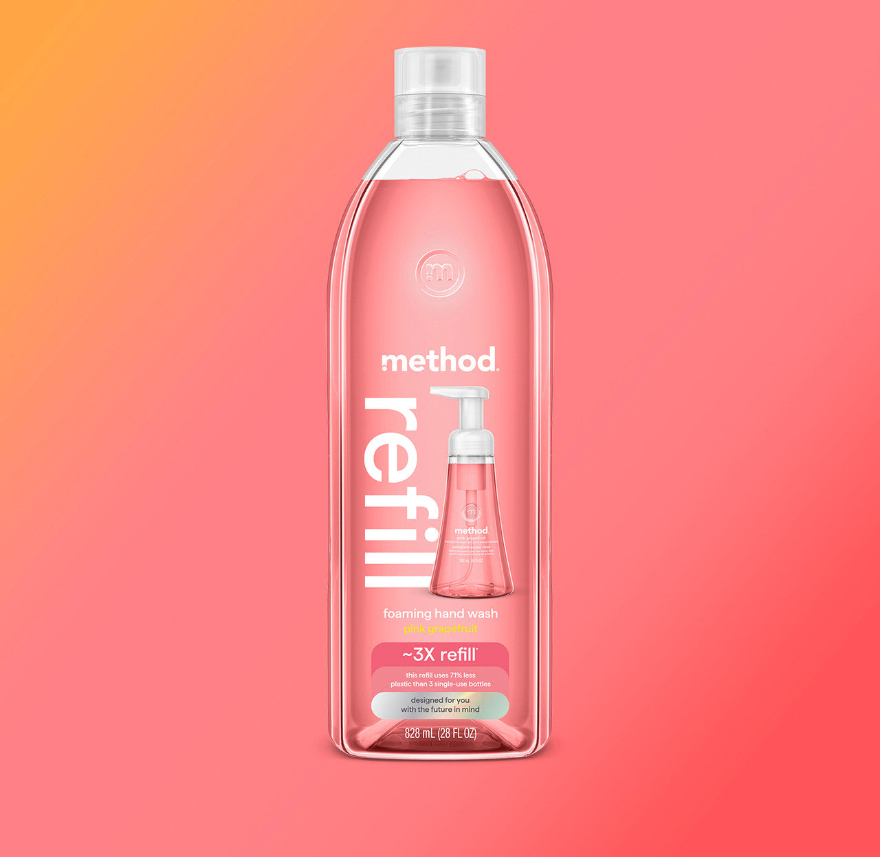 Alternative view of Foaming Hand Wash Refill - Pink Grapefruit, 28 Fl Oz 1