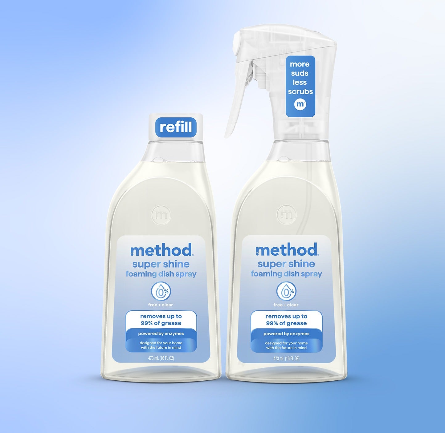 Alternative view of Super Shine Foaming Dish Spray Starter Set - Free + Clear, 32 Fl Oz