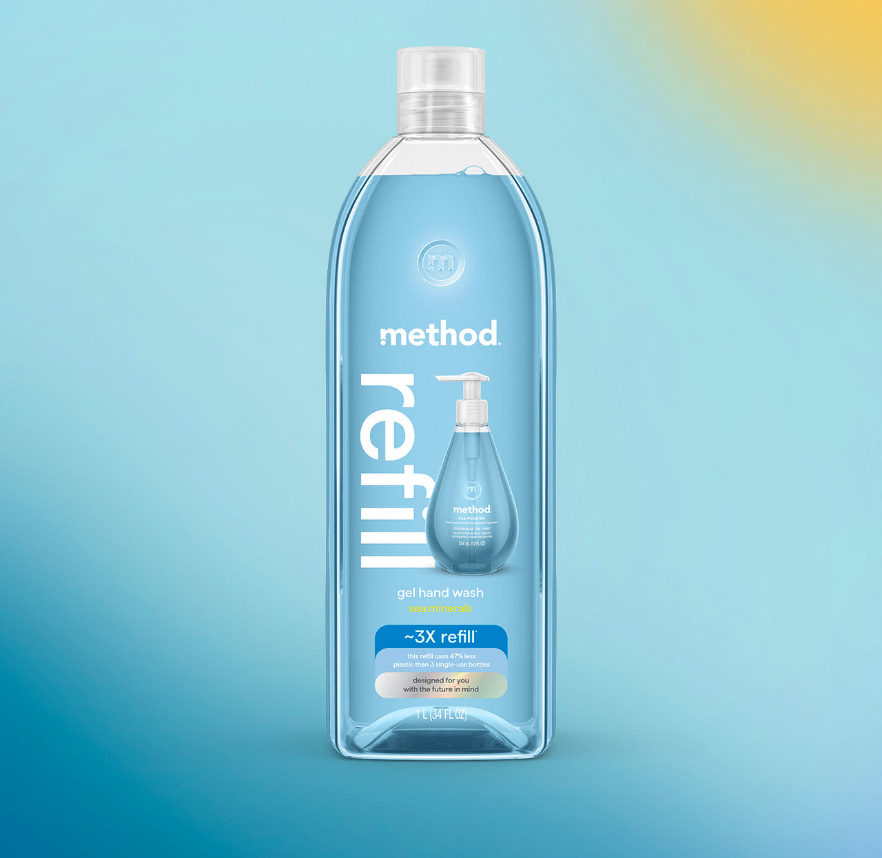 Alternative view of Gel Hand Wash Refill - Sea Minerals, 34 Fl Oz 1