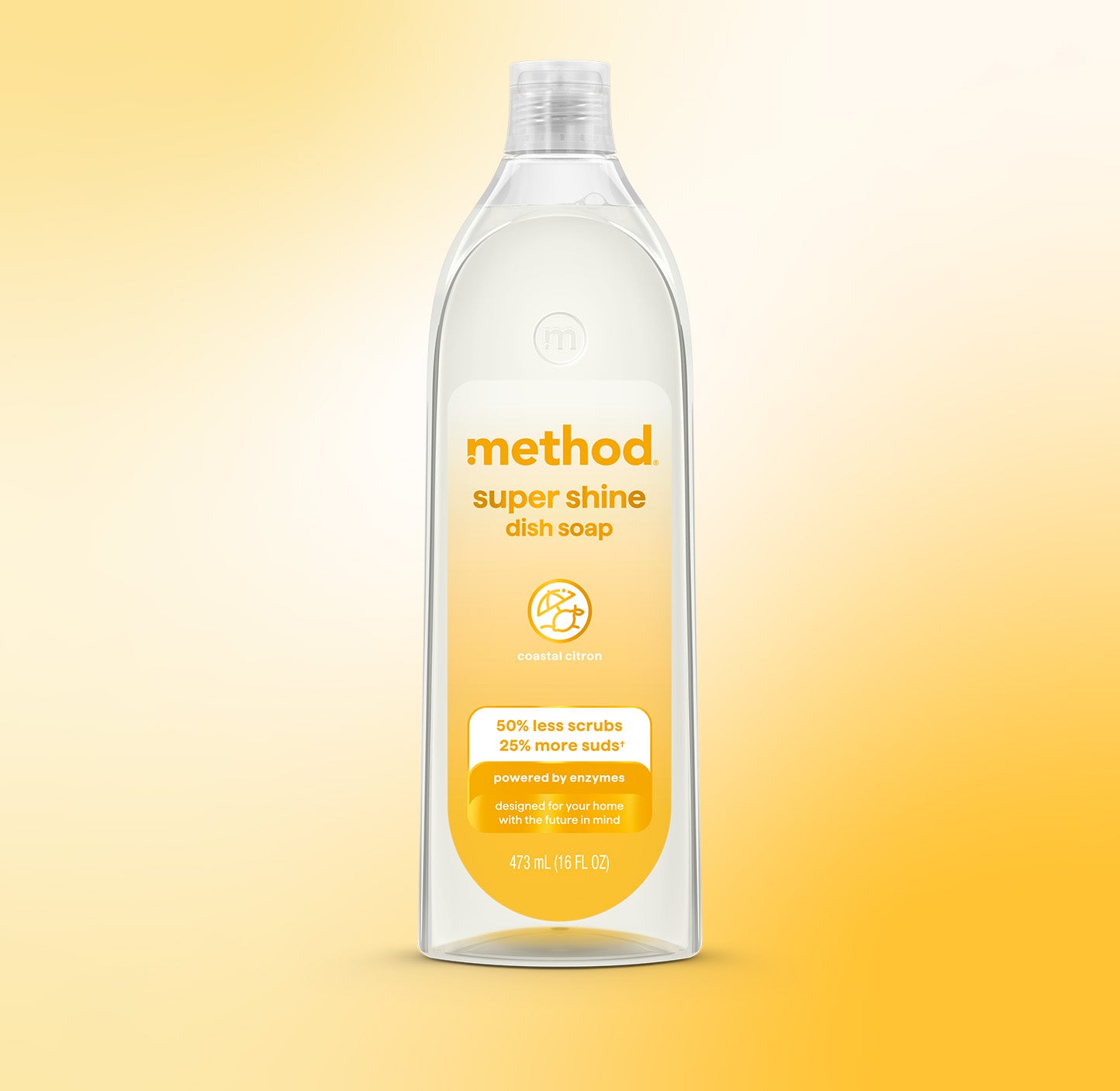 Alternative view of Super Shine Liquid Dish Soap - Coastal Citron, 16 Fl Oz