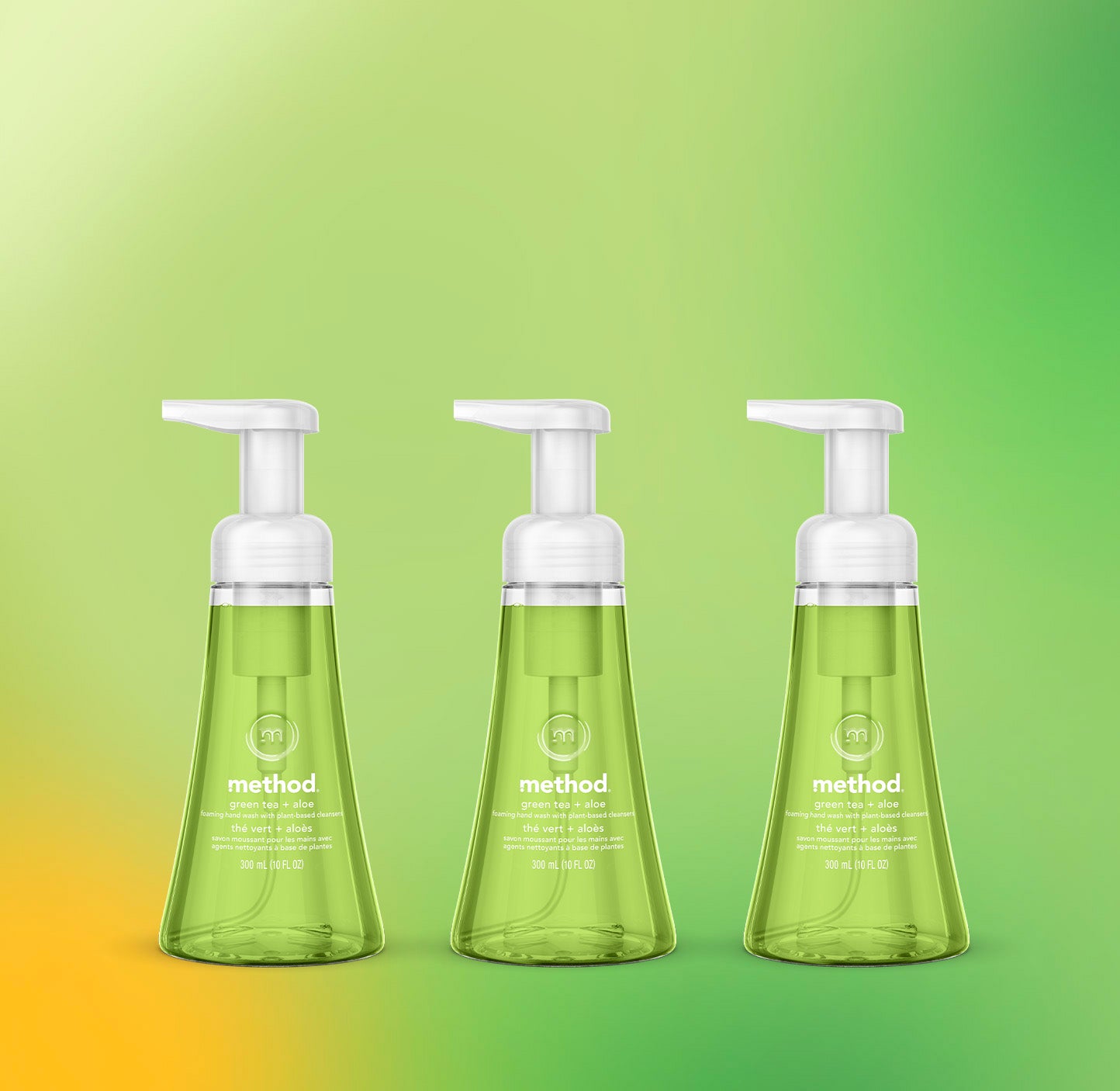 Alternative view of Green Tea + Aloe Foaming Hand Wash 3-Count Bundle