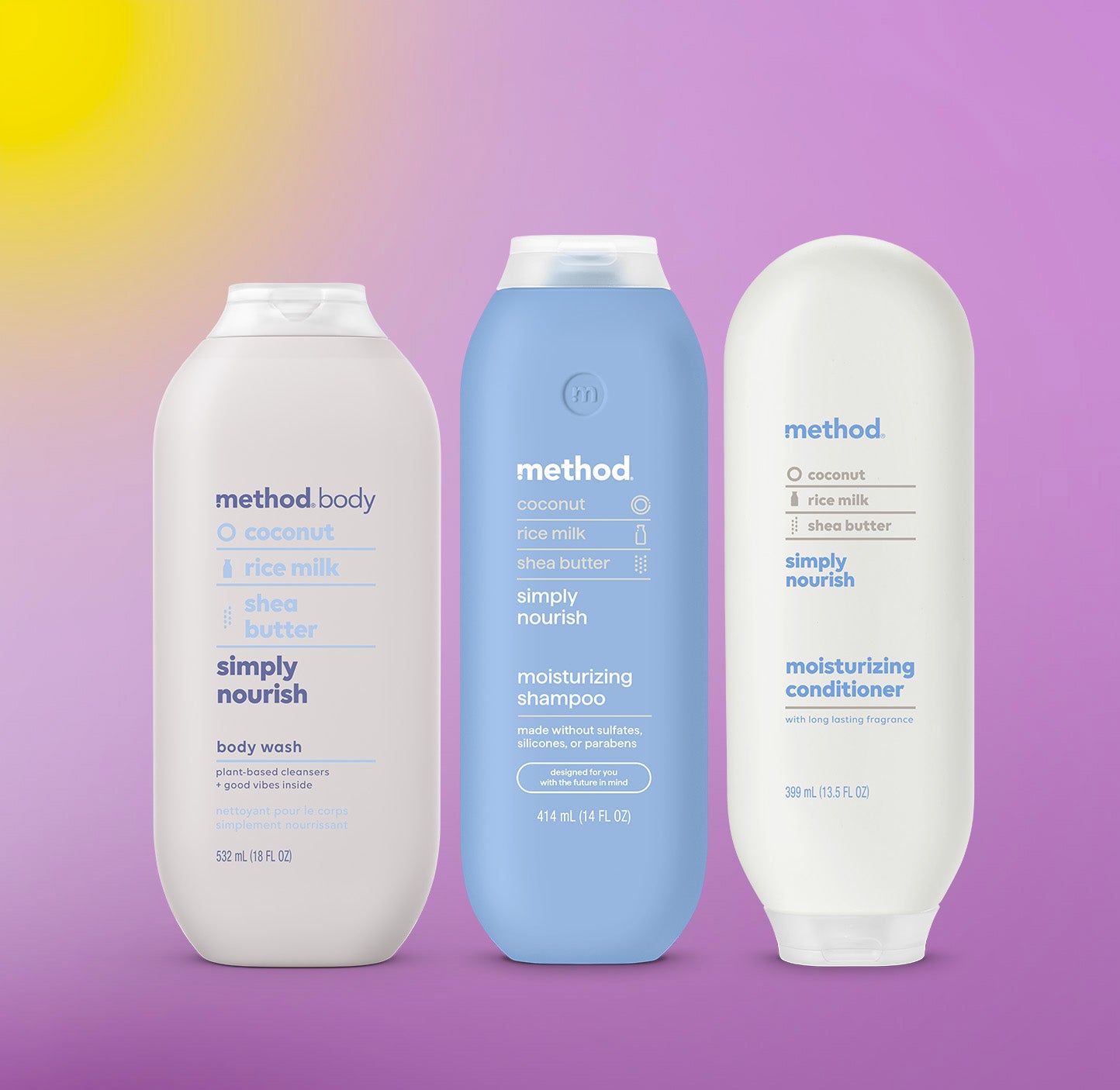 Alternative view of Shower Trio - Simply Nourish, 45.5 Oz