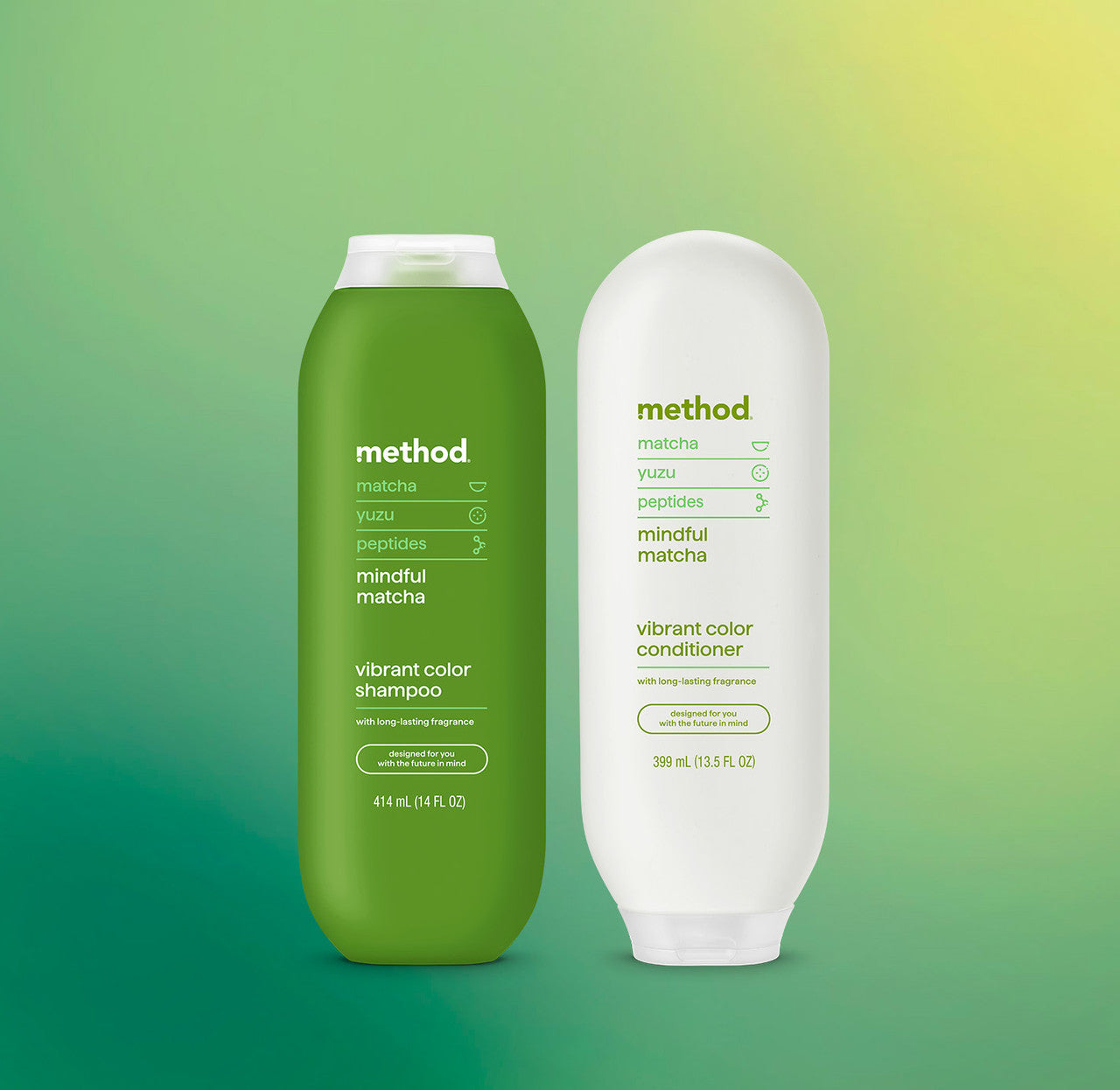 Alternative view of Vibrant Color Shampoo + Conditioner Bundle - Mindful Matcha, 27.5 Oz