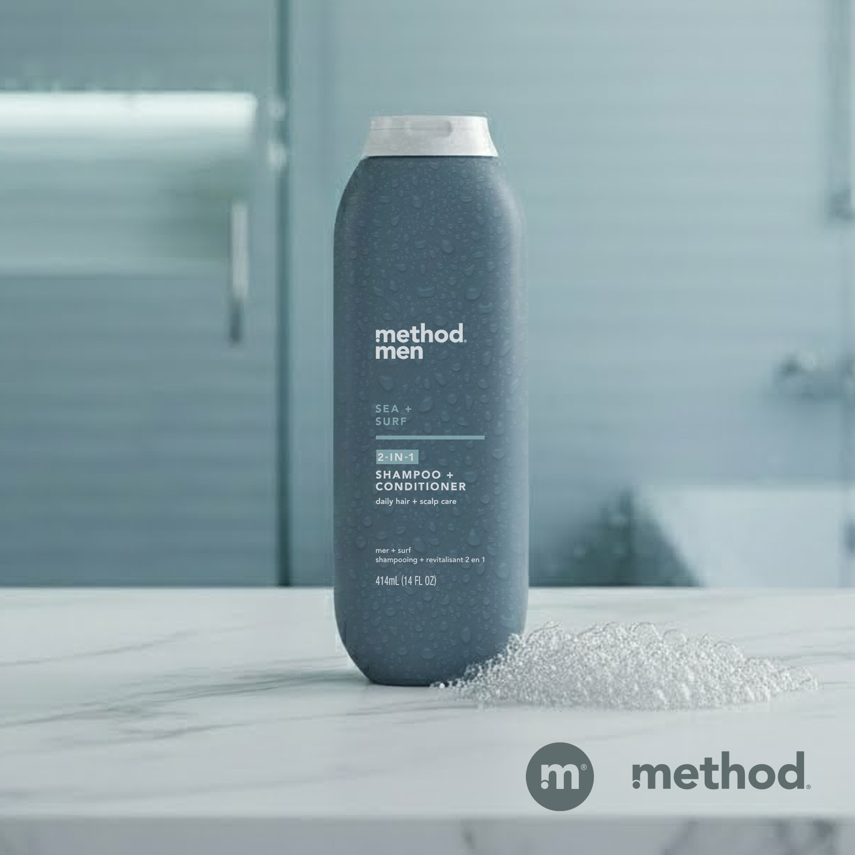 Men 2-In-1 Shampoo + Conditioner - Sea + Surf, 14 Fl Oz - Image 11