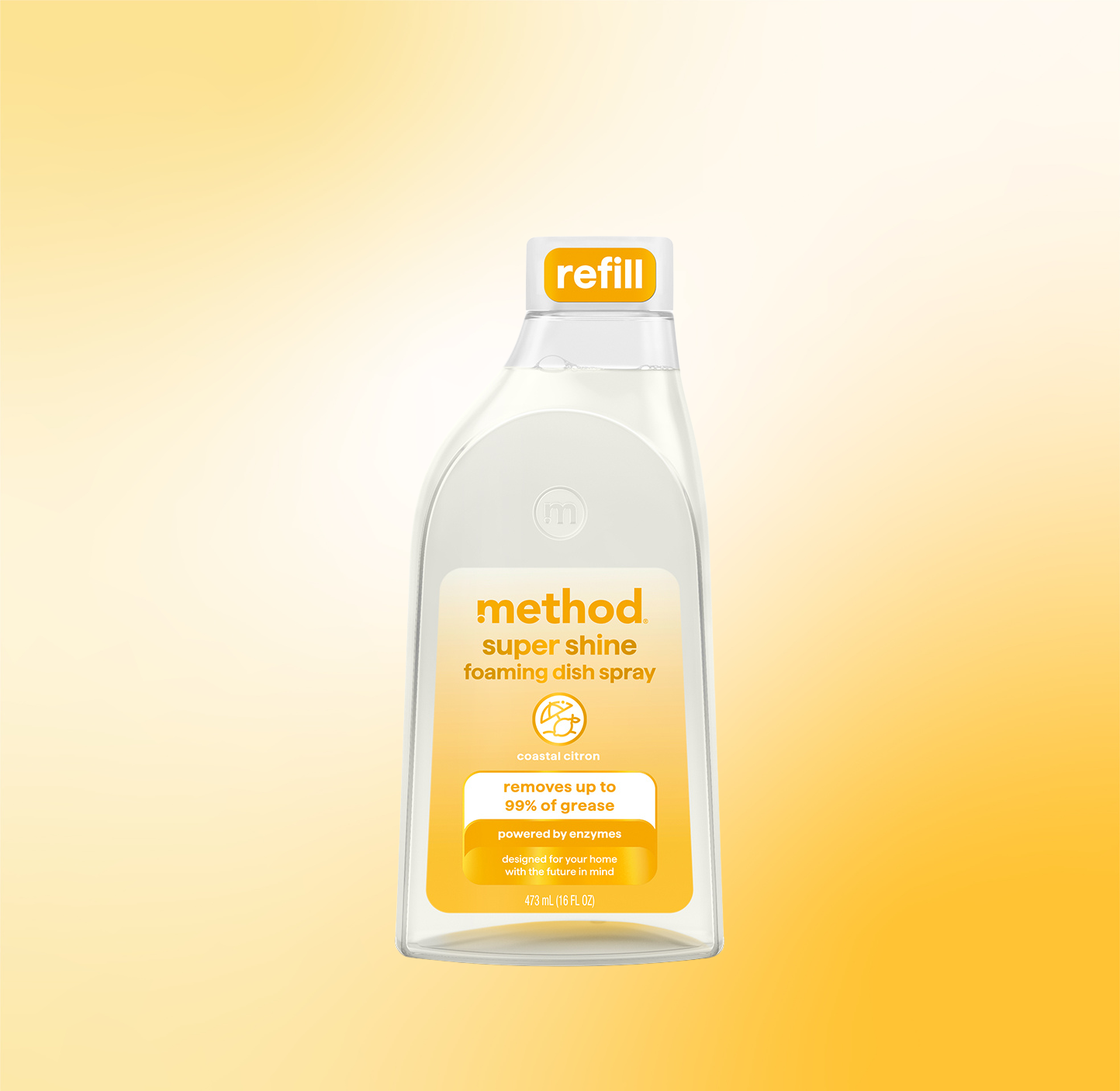 Alternative view of Super Shine Foaming Dish Spray Refill - Coastal Citron, 16 Fl Oz