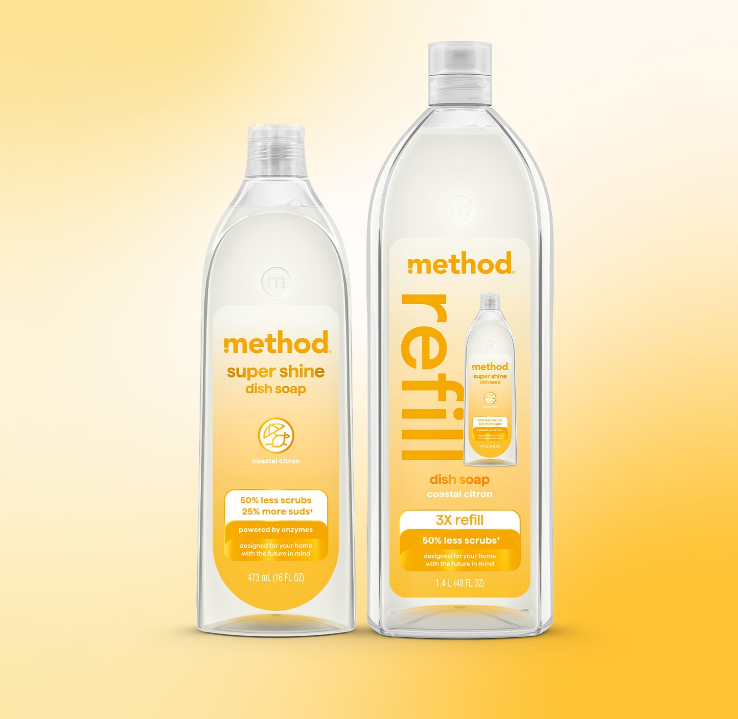 Alternative view of Super Shine Liquid Dish Soap Starter Set - Coastal Citron, 64 Fl Oz